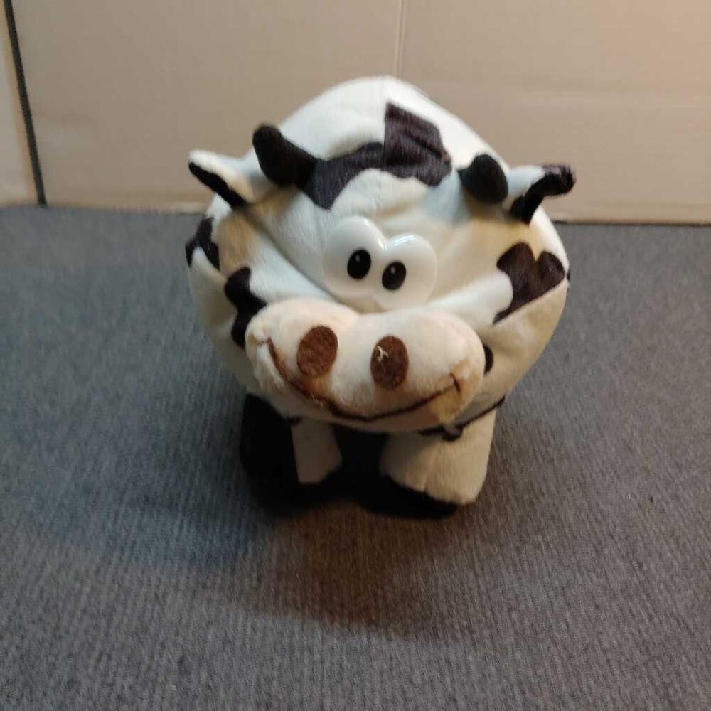 Best Toy Mfg Cow Plush Stuffed Animal 2018 Black White Holstein Toy
